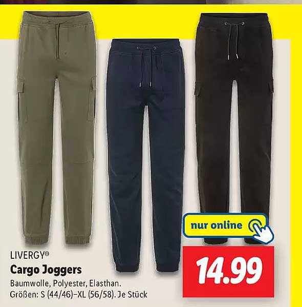 LIVERGY Cargo Joggers