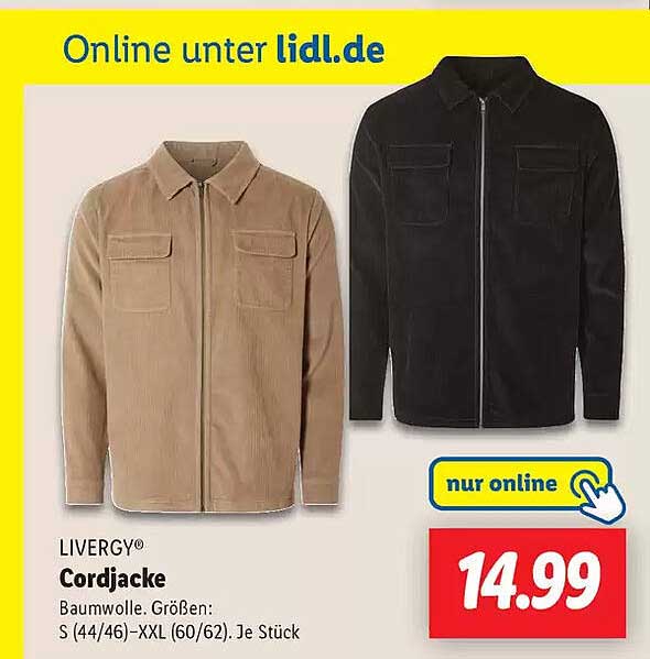 LIVERGY® Cordjacke