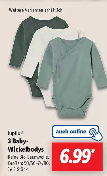 lupilu® 3 Baby-Wickelbodys