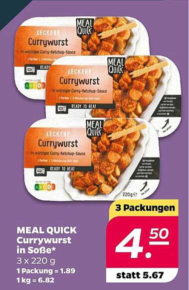 MEAL QUICK Currywurst in Soße*