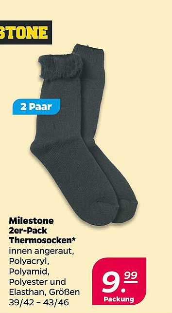 Milestone 2er-Pack Thermosocken