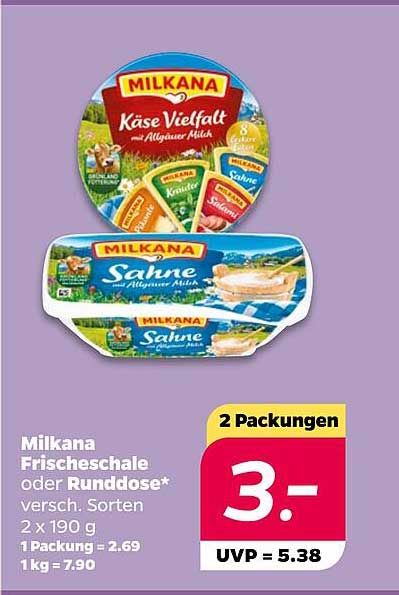 MILKANA Frischeschale oder Runddose* versch. Sorten