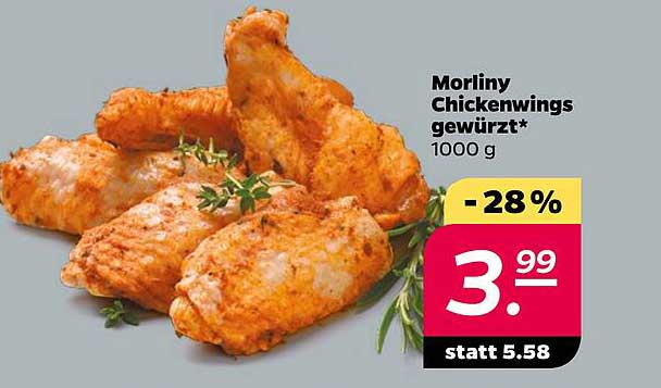 Morliny Chickenwings gewürzt*