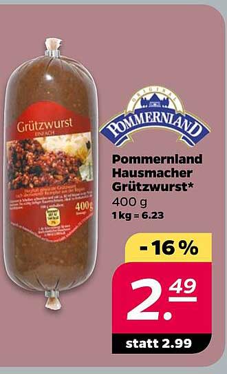 Pommerland Hausmacher Grützwurst*