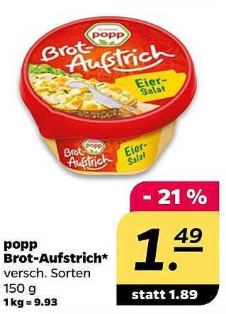 popp Brot-Aufstrich*