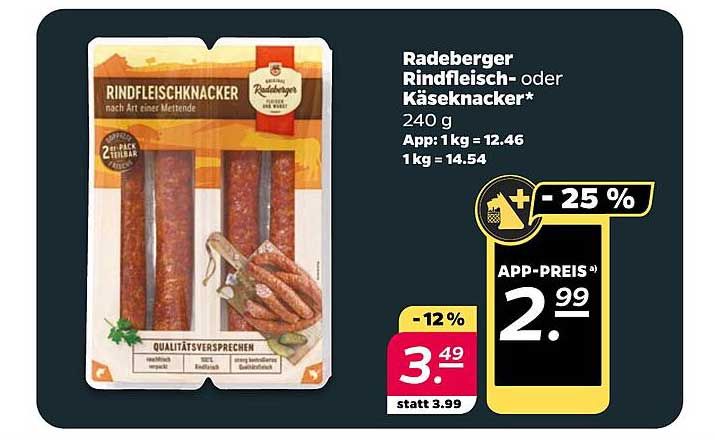 Radeberger Rindfleisch- oder Käseknaacker*