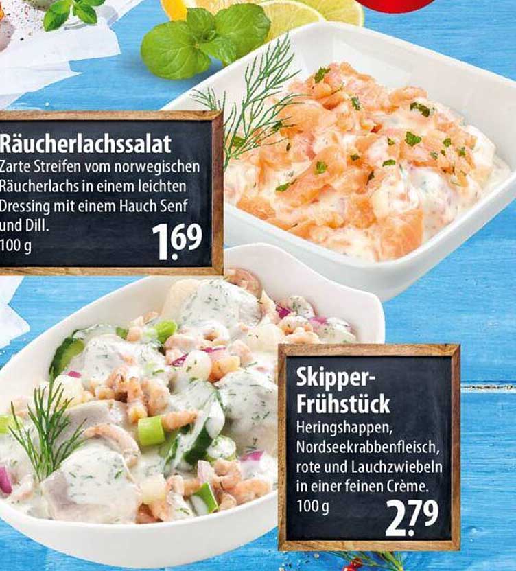 Räucherlachs-salat  
Skipper-Frühstück