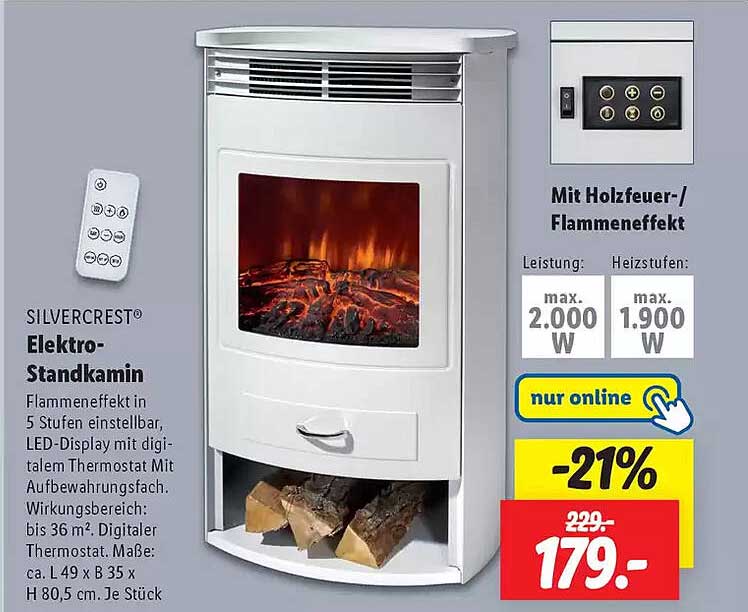 SILVERCREST® Elektro-Standkamin