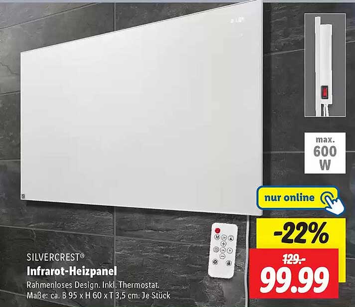 SILVERCREST® Infrarot-Heizpanel