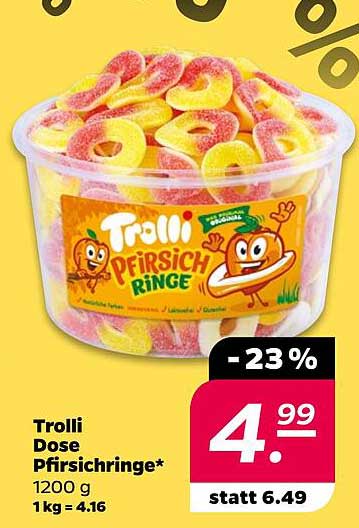 Trolli Dose Pfirsichringe*