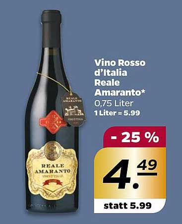 Vino Rosso d’Italia Reale Amaranto*