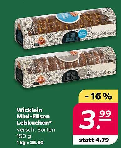 Wicklein Mini-Elisen Lebkuchen*