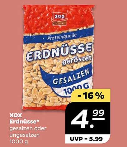 XOX Erdnüsse* geröstet