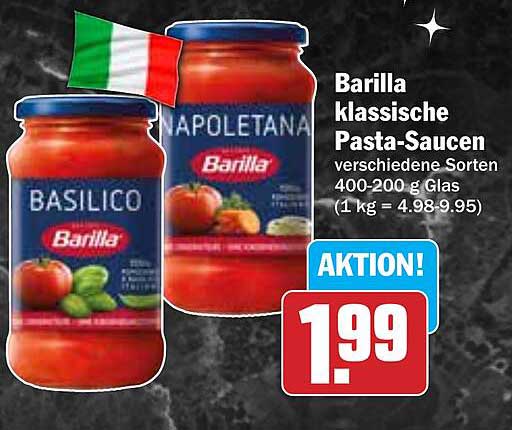 Barilla klassische Pasta-Saucen