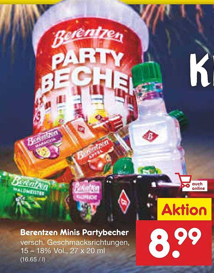 Berentzen Minis Partybecher