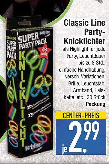 Classic Line Party-Knicklichter