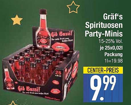 Gräf's Spirituosen Party-Minisi