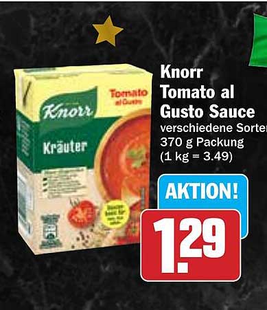 Knorr Tomato al Gusto Sauce Kräuter