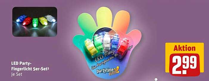 LED Party-Fingerlicht 5er-Set