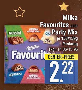 Milka Favourites oder Party Mix