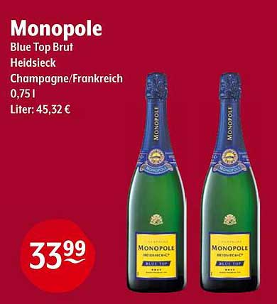 Monopole Blue Top Brut Heidsieck