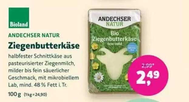 ANDECHSER NATUR Ziegenbutterkäse