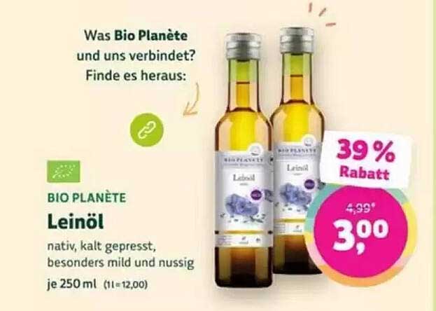 BIO PLANÈTE Leinöl