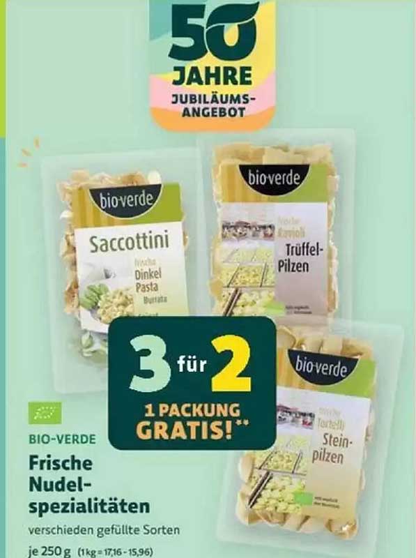 bio-verde Frische Nudel-spezialitäten