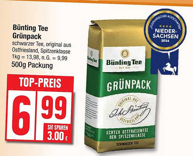 Bünting Tee Grünpack