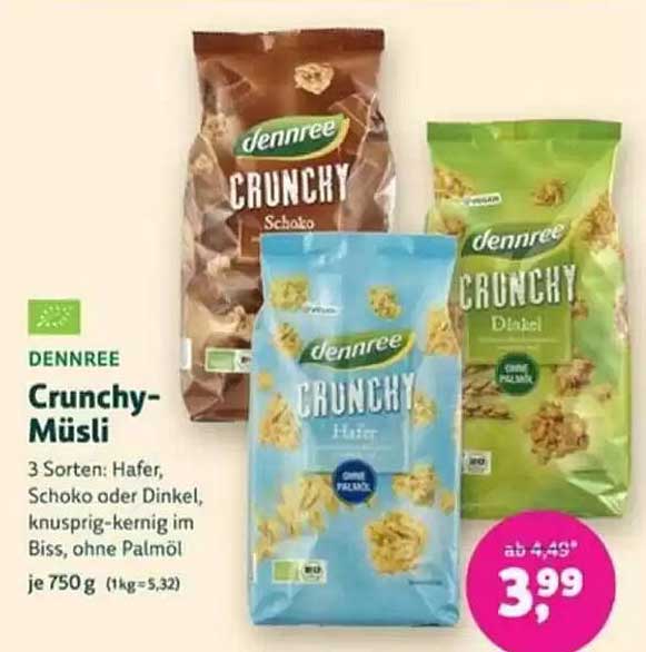 Dennree Crunchy-Müsli