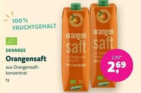 Dennree Orangensaft