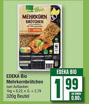 EDEKA Bio Mehrkornbrötchen