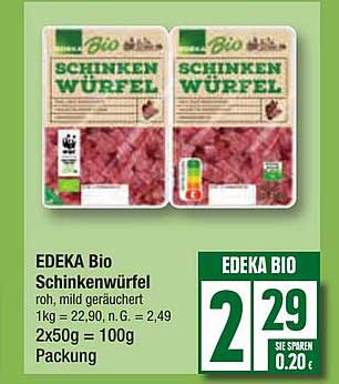 EDEKA Bio Schinkenwürfel