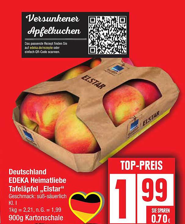 EDEKA Heimatliebe Tafeläpfel „Elstar“