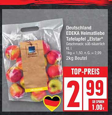 EDEKA Heimatliebe Tafelapfel „Elstar“