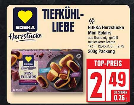 EDEKA Herzstücke Mini-Eclairs