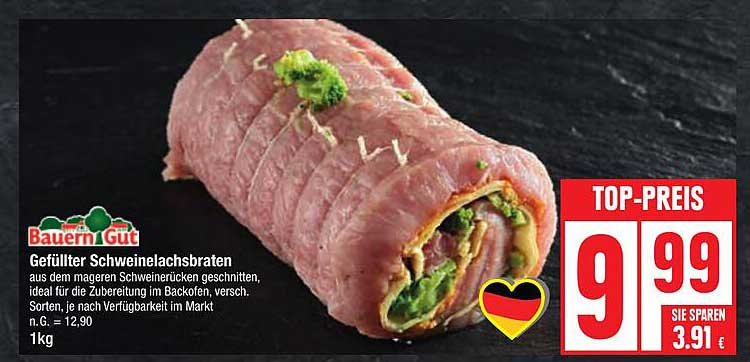 Gefüllter Schweinefleichbraten