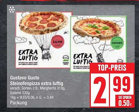 Gustavo Gusto Steinofenpizza extra luftig