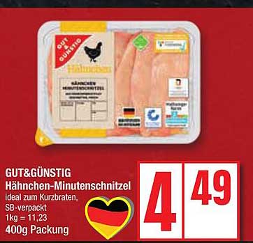 GUT& GÜNSTIG Hähnchen-Minutensteaks