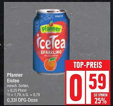 Pfanner Eistee Sparkling