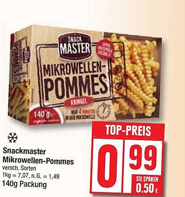 Snackmaster Mikrowellen-Pommes