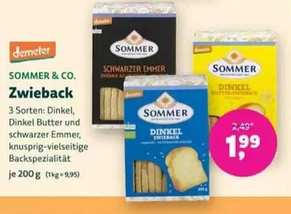 Sommer & Co. Zwieback