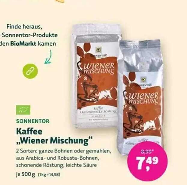 Sonnentor Kaffee „Wiener Mischung“