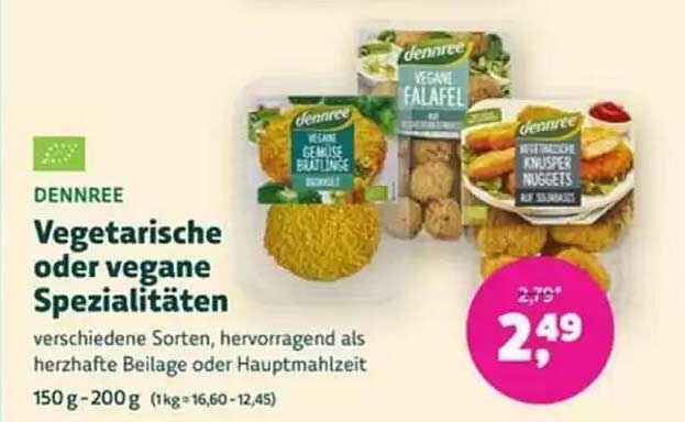 Vegetarische oder vegane Spezialitäten