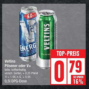 Veltins Pilsener oder V+