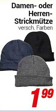 Damen- oder Herren-Strickmütze