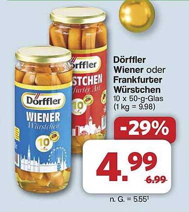 Dörrfler Wiener oder Frankfurter Würstchen