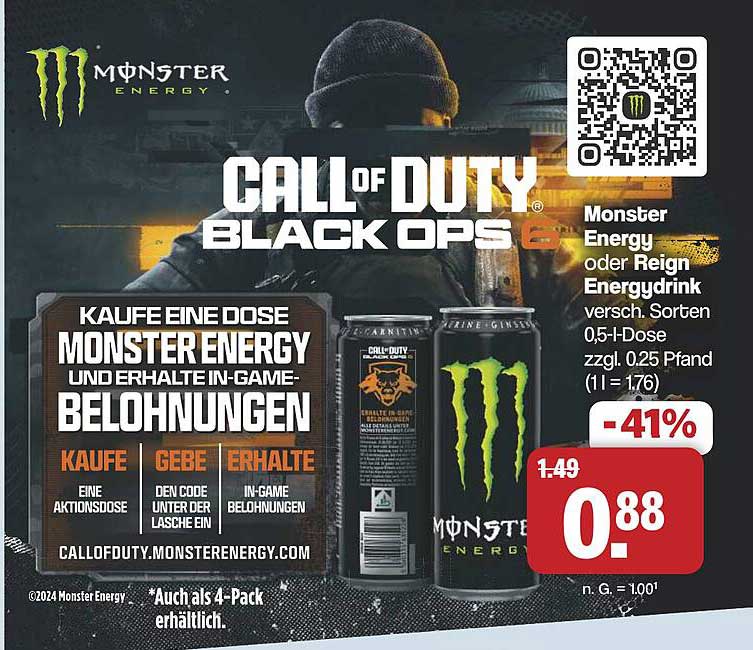 Monster Energy oder Reign Energy Drink