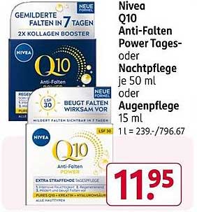 Nivea Q10 Anti-Falten Power Tages- oder Nachtpflege