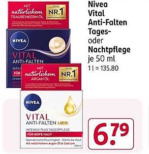 Nivea Vital Anti-Falten Tages- oder Nachtpflege